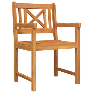 Sedie da giardino 2 pz 56x56x90 cm Legno massello di acacia