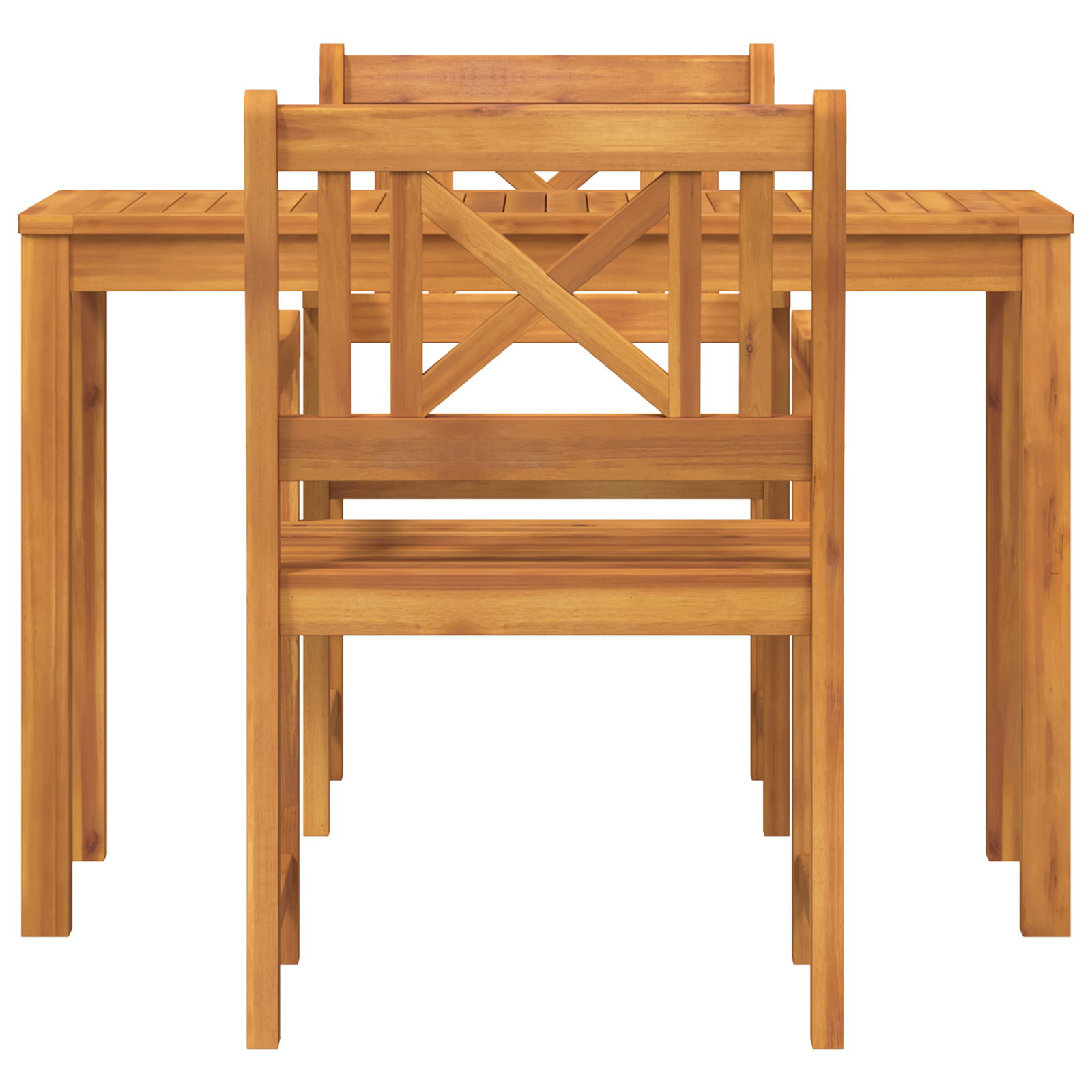 Sedie da giardino 2 pz 56x56x90 cm Legno massello di acacia