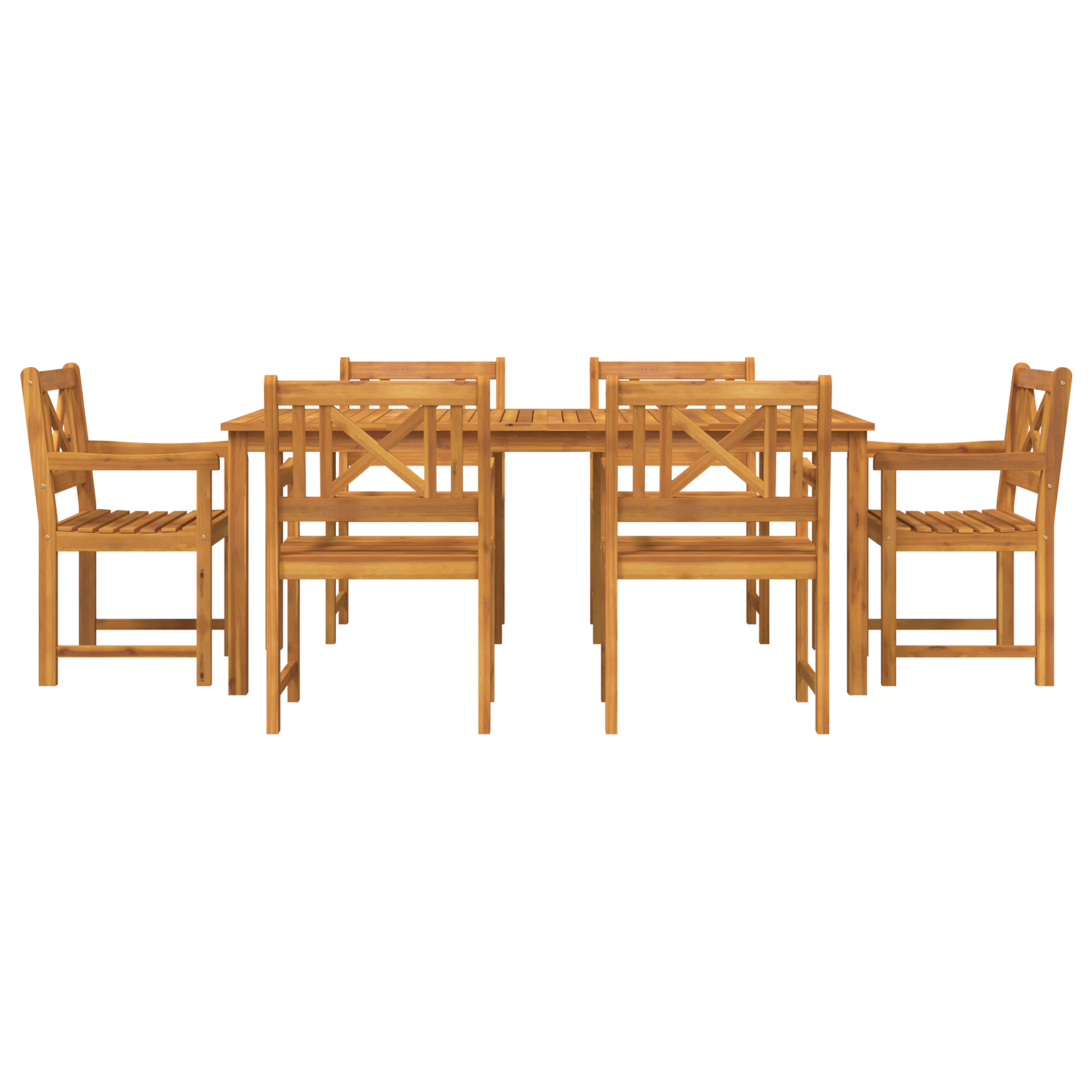 Sedie da giardino 2 pz 56x56x90 cm Legno massello di acacia