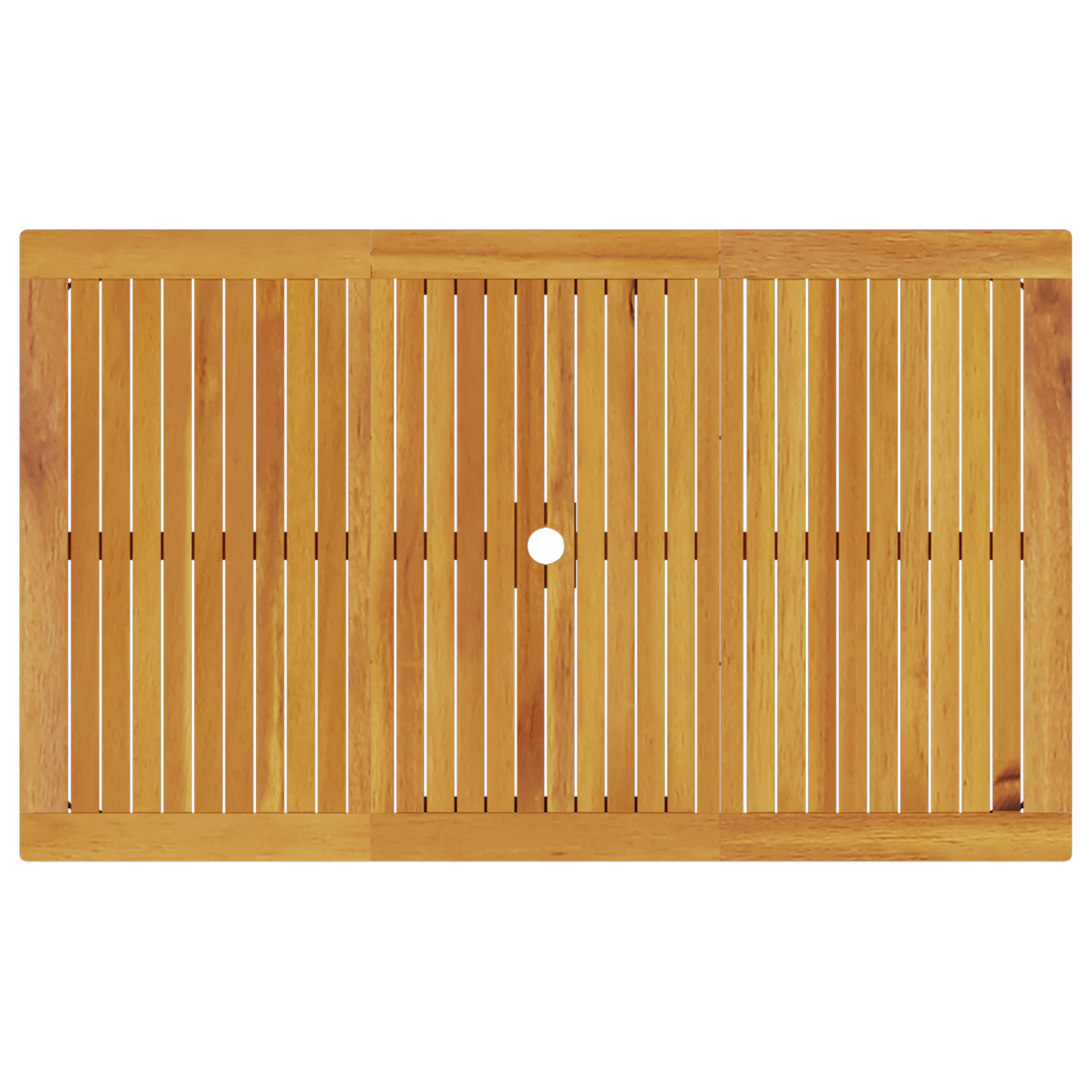 Set da pranzo da giardino 7 pezzi in legno massello di acacia