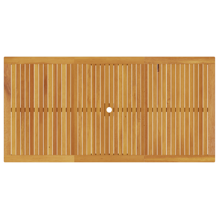 Set di Mobili da Giardino 9 Pezzi in Legno Massello di Acacia