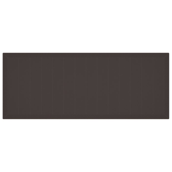 Tavolo da Giardino  Marrone 250x100x73 cm Poly Rattan