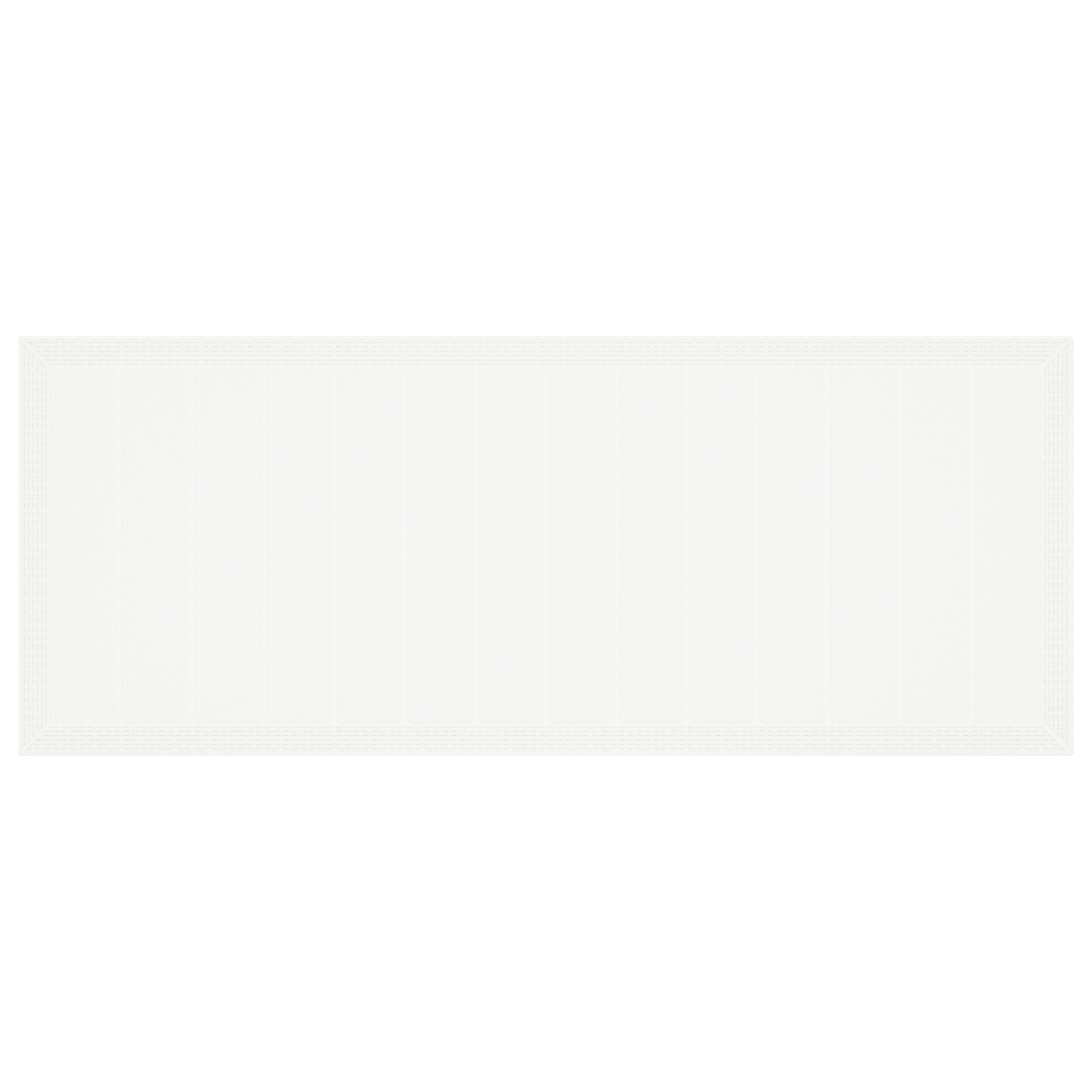 Tavolo da Giardino  Bianco 250x100x73 cm Poly Rattan