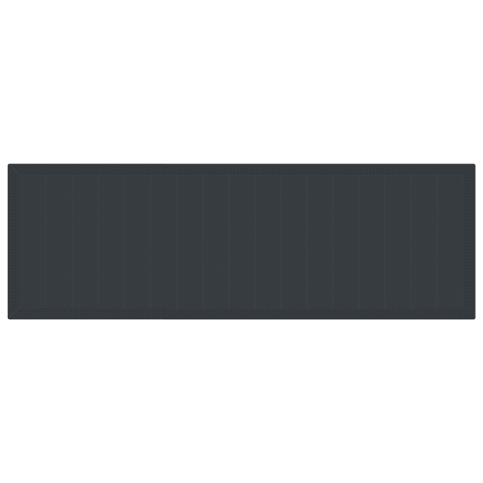 Tavolo da Giardino Antracite  300x100x73 cm Poli Rattan