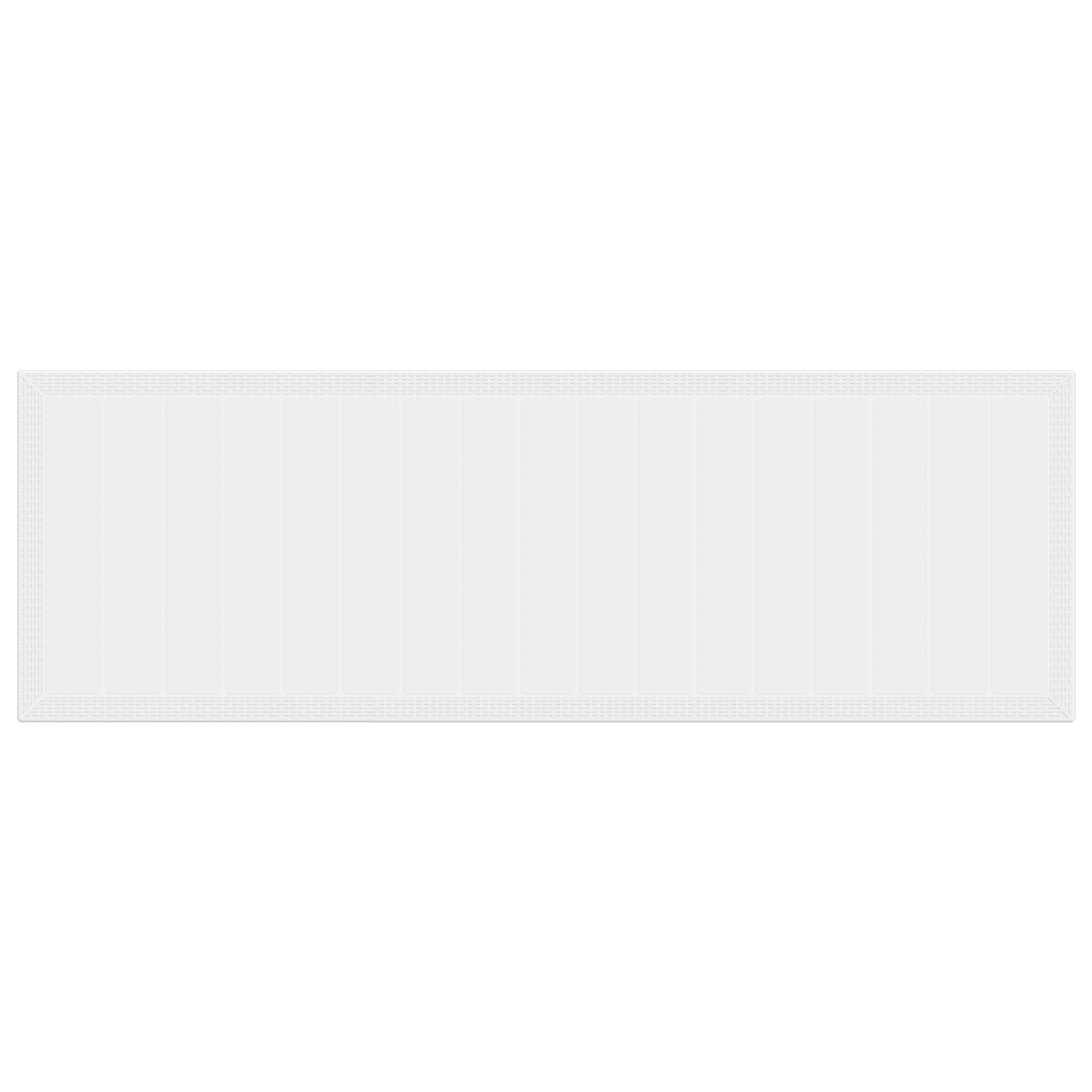 Tavolo da Giardino Bianco 300x100x73 cm Poly Rattan