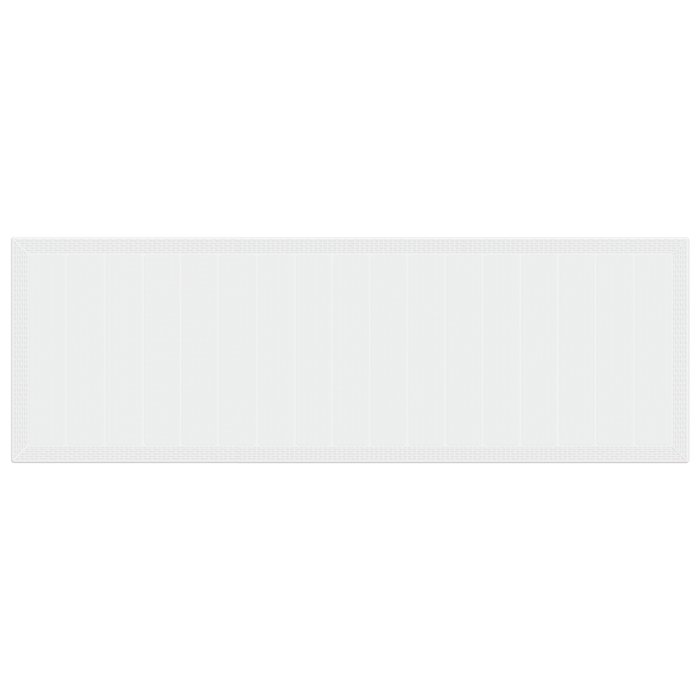 Tavolo da Giardino Bianco 300x100x73 cm Poly Rattan