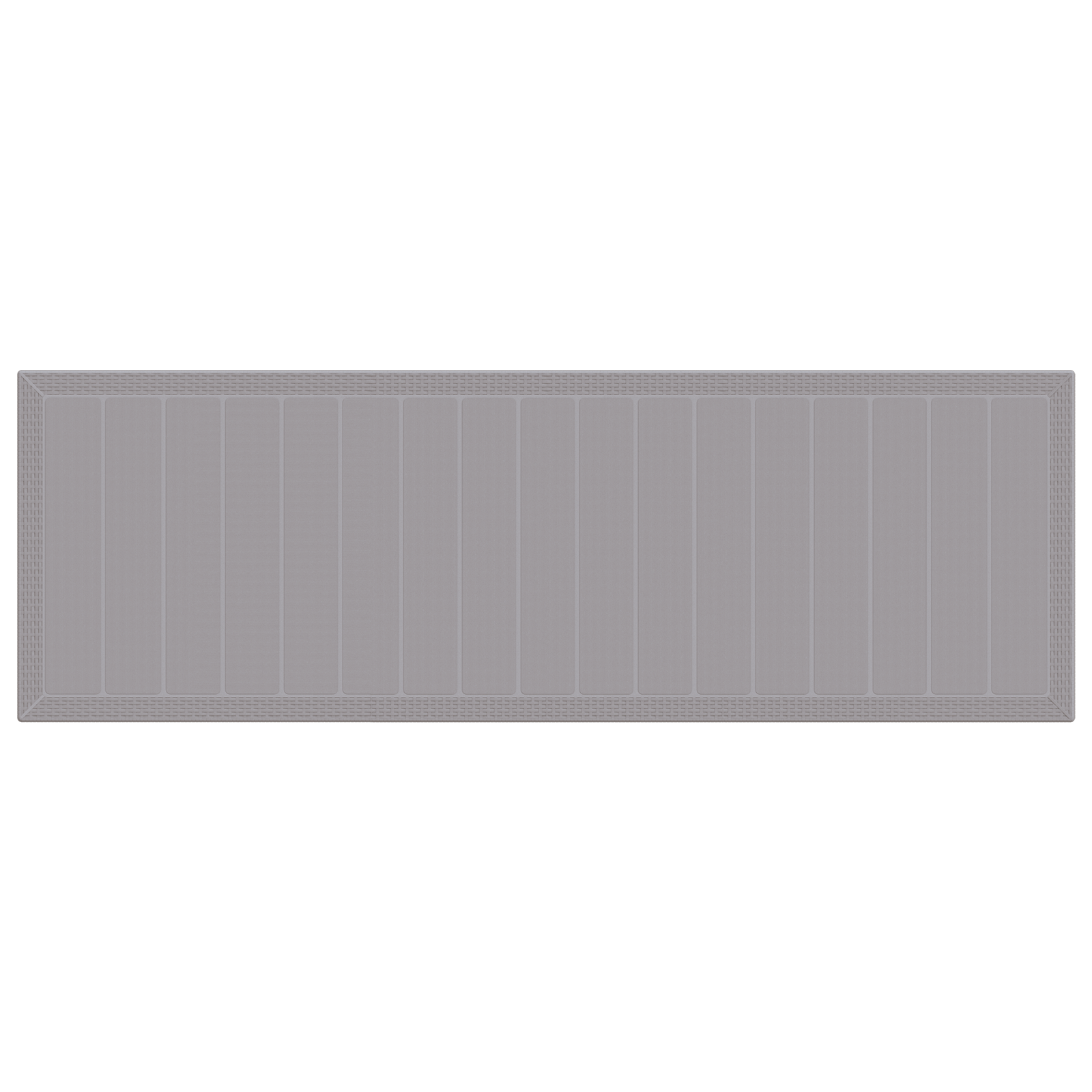 Tavolo da Giardino Grigio Chiaro 300x100x73 cm Poly Rattan