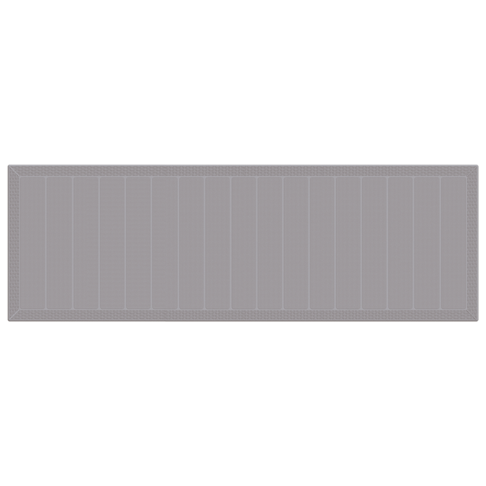 Tavolo da Giardino Grigio Chiaro 300x100x73 cm Poly Rattan