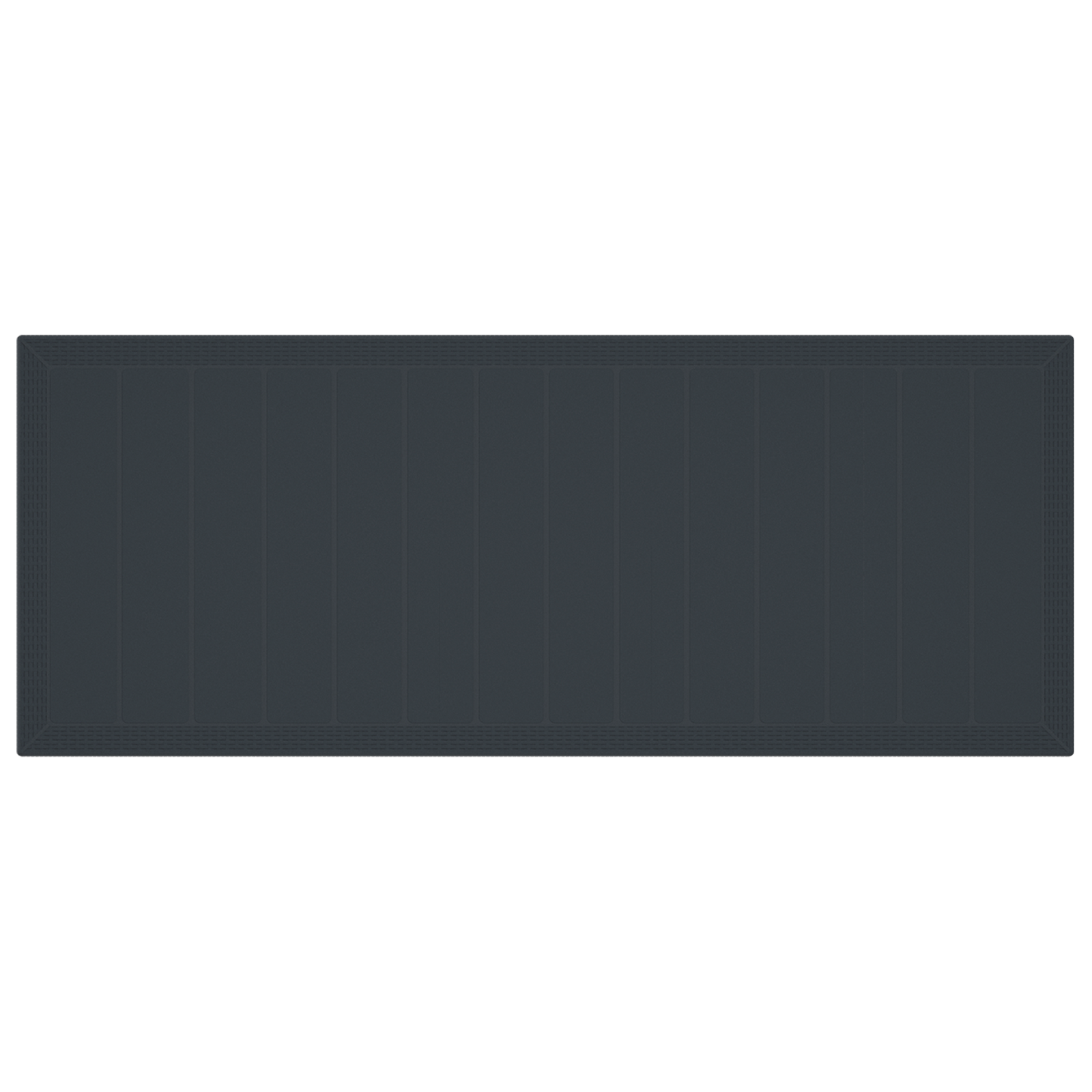 Set Pranzo Giardino 11 Pezzi con Cuscini Antracite Polyrattan