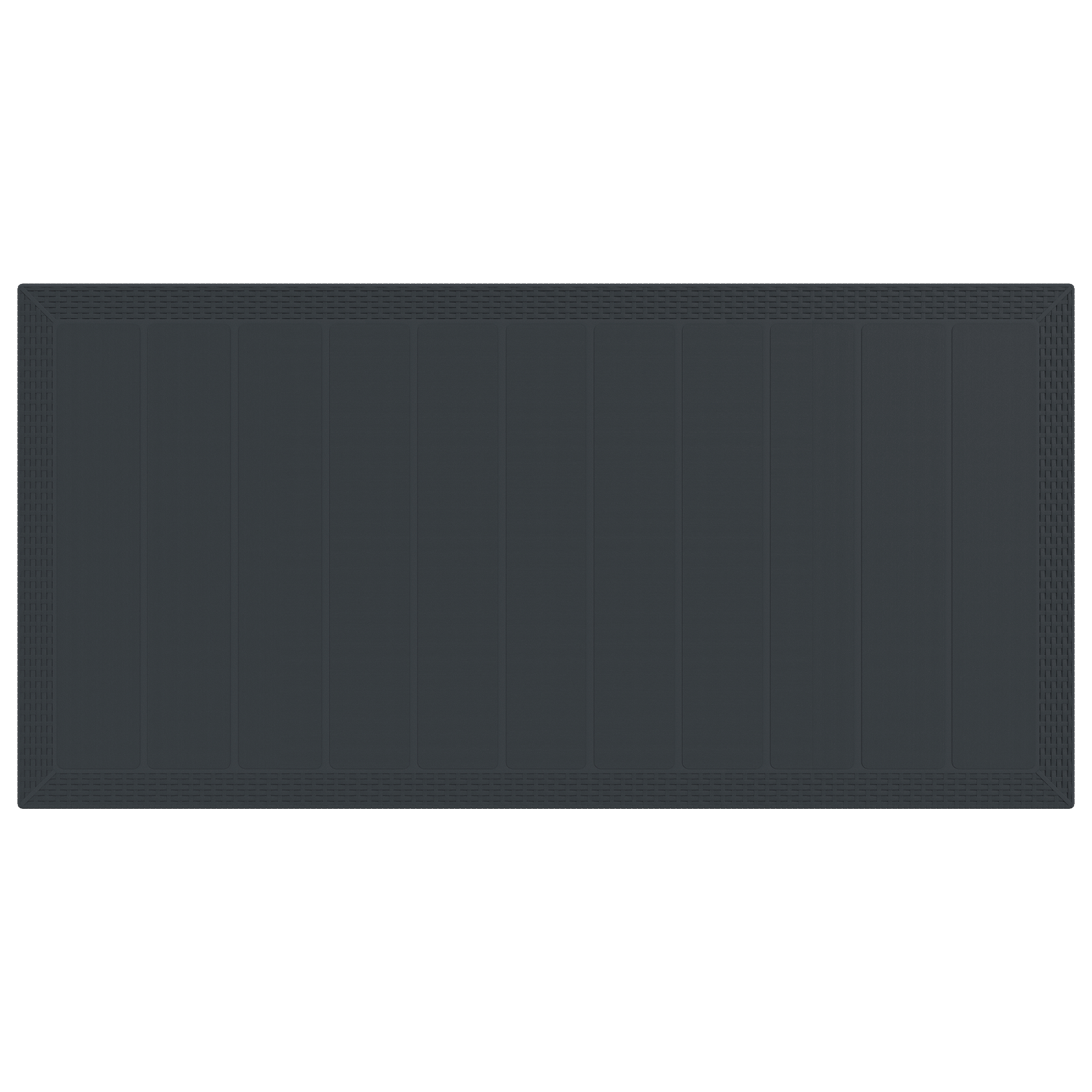 Set da Pranzo da Giardino 7 Pezzi Antracite Polirattan