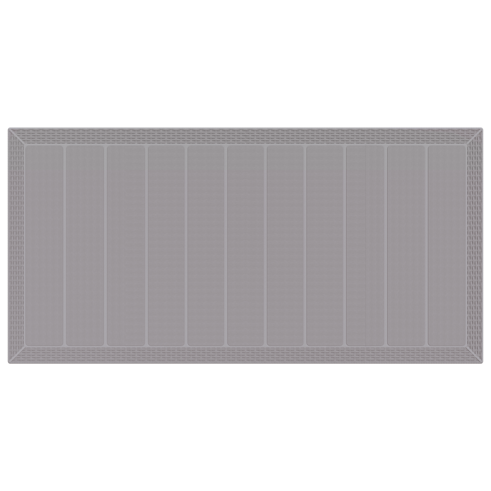 Set da pranzo da giardino da 7 pezzi con cuscini Grigio Chiaro Polyrattan