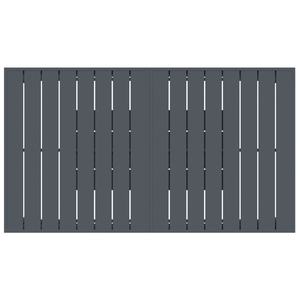 Set da Pranzo da Giardino da 9 Pezzi in Acciaio Antracite