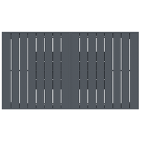 Set da Pranzo da Giardino  7 Pezzi Acciaio Antracite