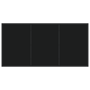 Set da Pranzo da Giardino 5 Pezzi Nero Rattan in PVC