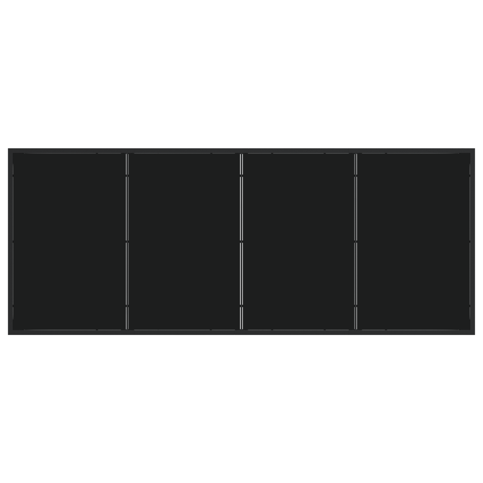 Set di Mobili da Giardino 9 Pezzi Nero Rattan PVC