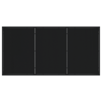 Set di 5 Pezzi per Pranzo da Giardino con Cuscini in Rattan Nero