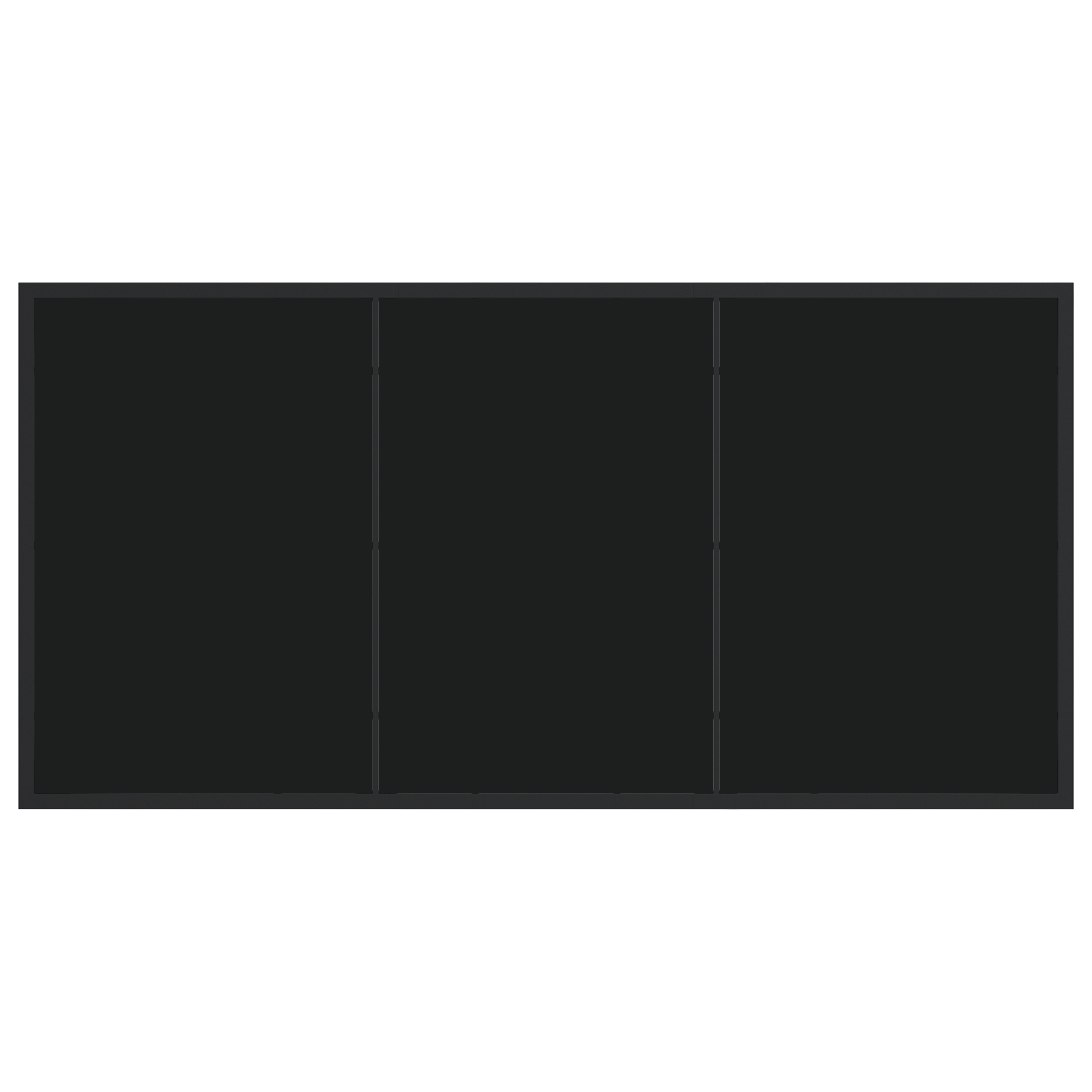 Set di Mobili da Pranzo da Giardino con Cuscini Neri Rattan Polimerico