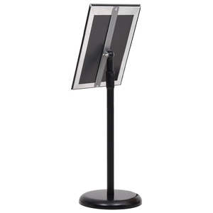 A3 Pedestal Poster Stands 2 pcs Alluminio Nero