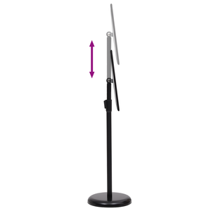 Supporti Pedestal A4 di 2 pz Nero Lega di Alluminio