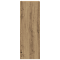 Set di Mobili TV 4 Pezzi a Muro in Rovere Artigianale Legno Ingegnerizzato