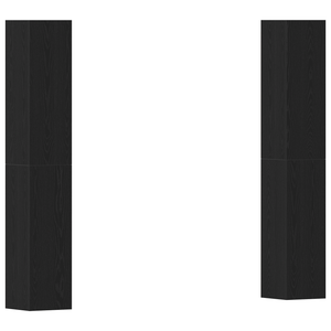 Set di mobili TV 4 pezzi  Rovere nero 30.5x30x90 cm Legno ingegnerizzato