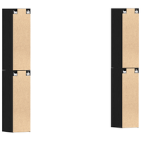 Set di mobili TV 4 pezzi  Rovere nero 30.5x30x90 cm Legno ingegnerizzato