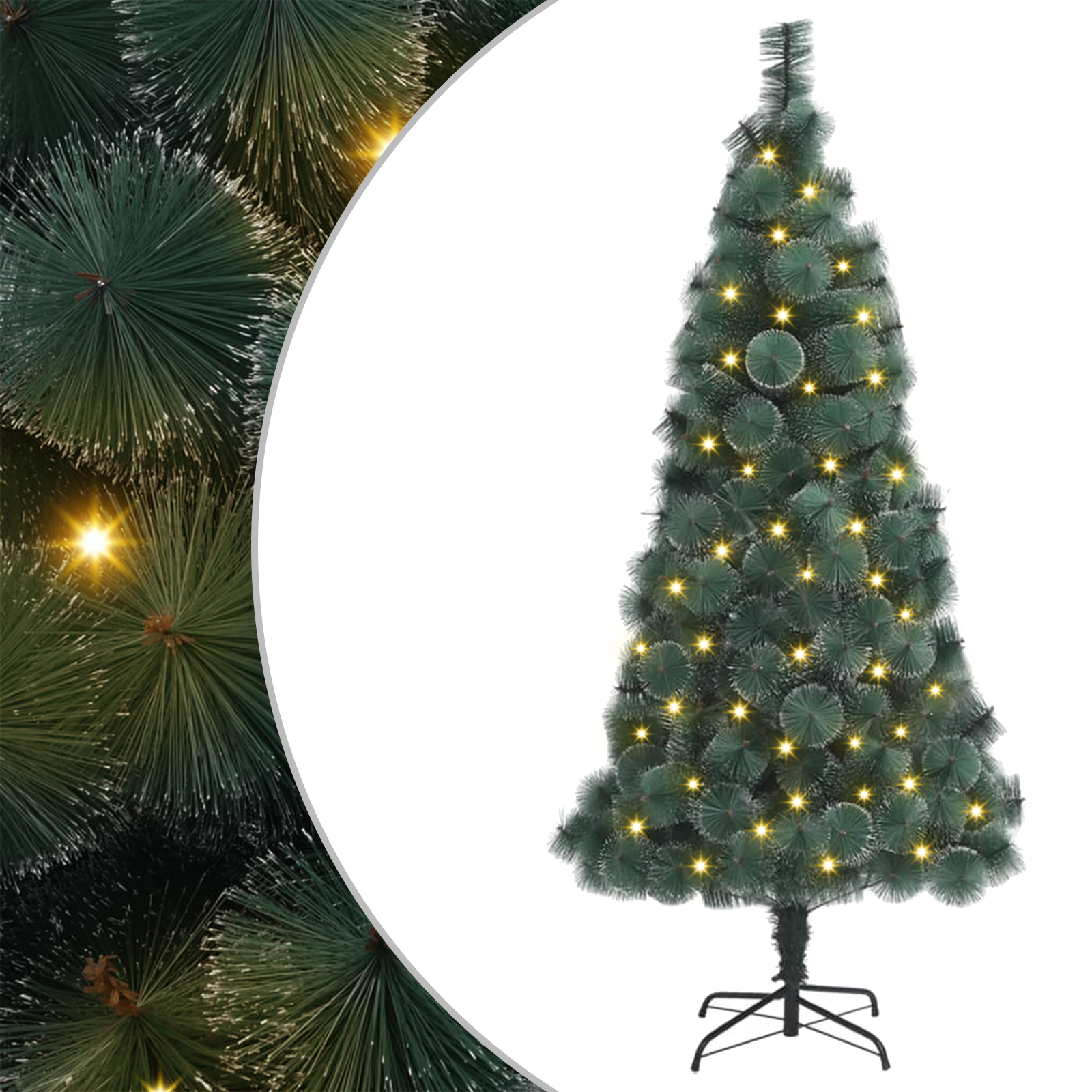 Albero di Natale 300 LED Verde 180 cm PET