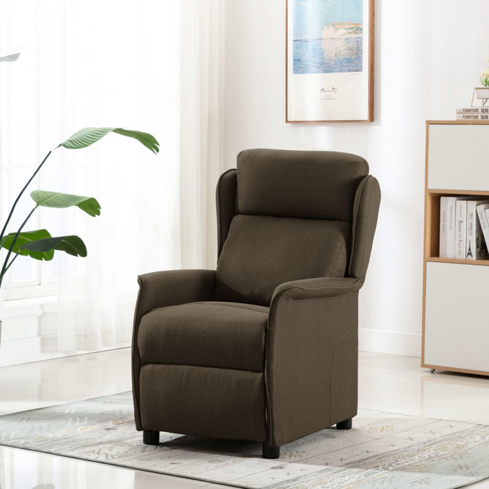 Poltrona Recliner  Marrone 67,5x93,5x101,5 cm Tessuto