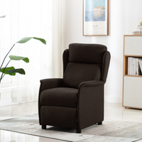 Poltrona Recliner  Marrone Scuro 67,5x93,5x101,5 cm Tessuto