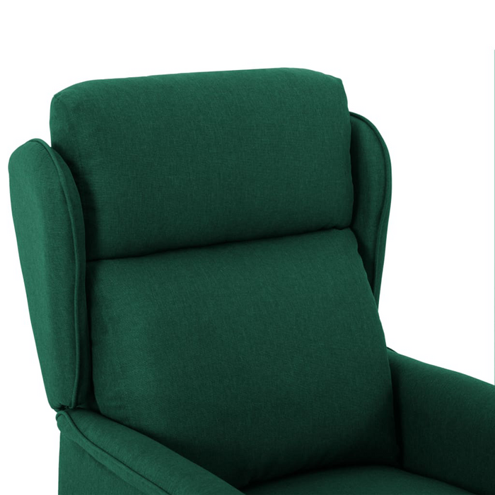 Poltrona Recliner Verde Scuro in Tessuto