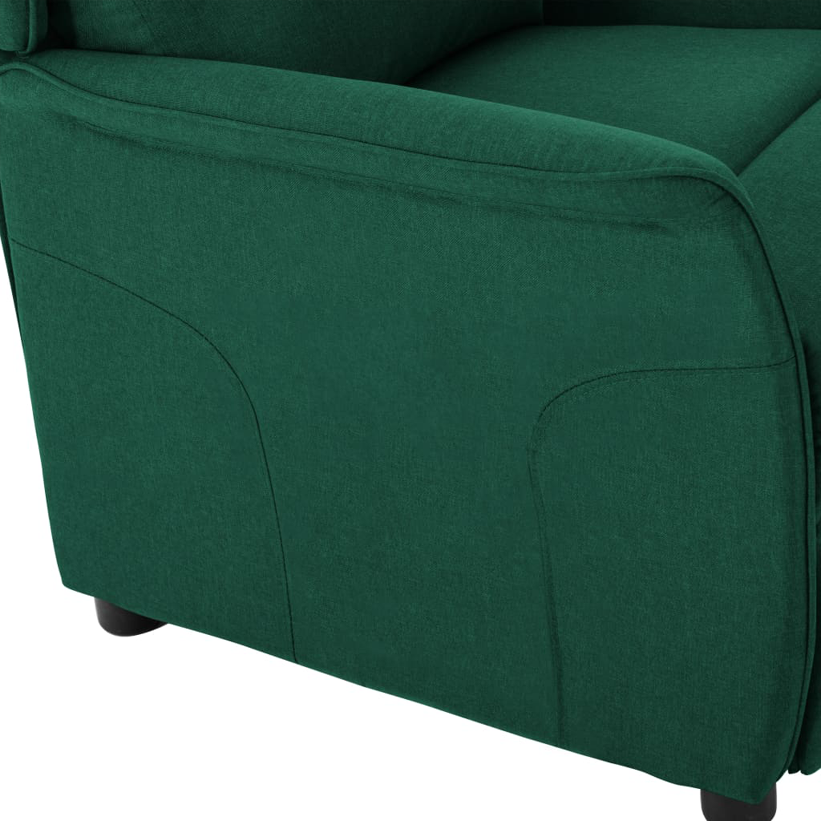Poltrona Recliner Verde Scuro in Tessuto