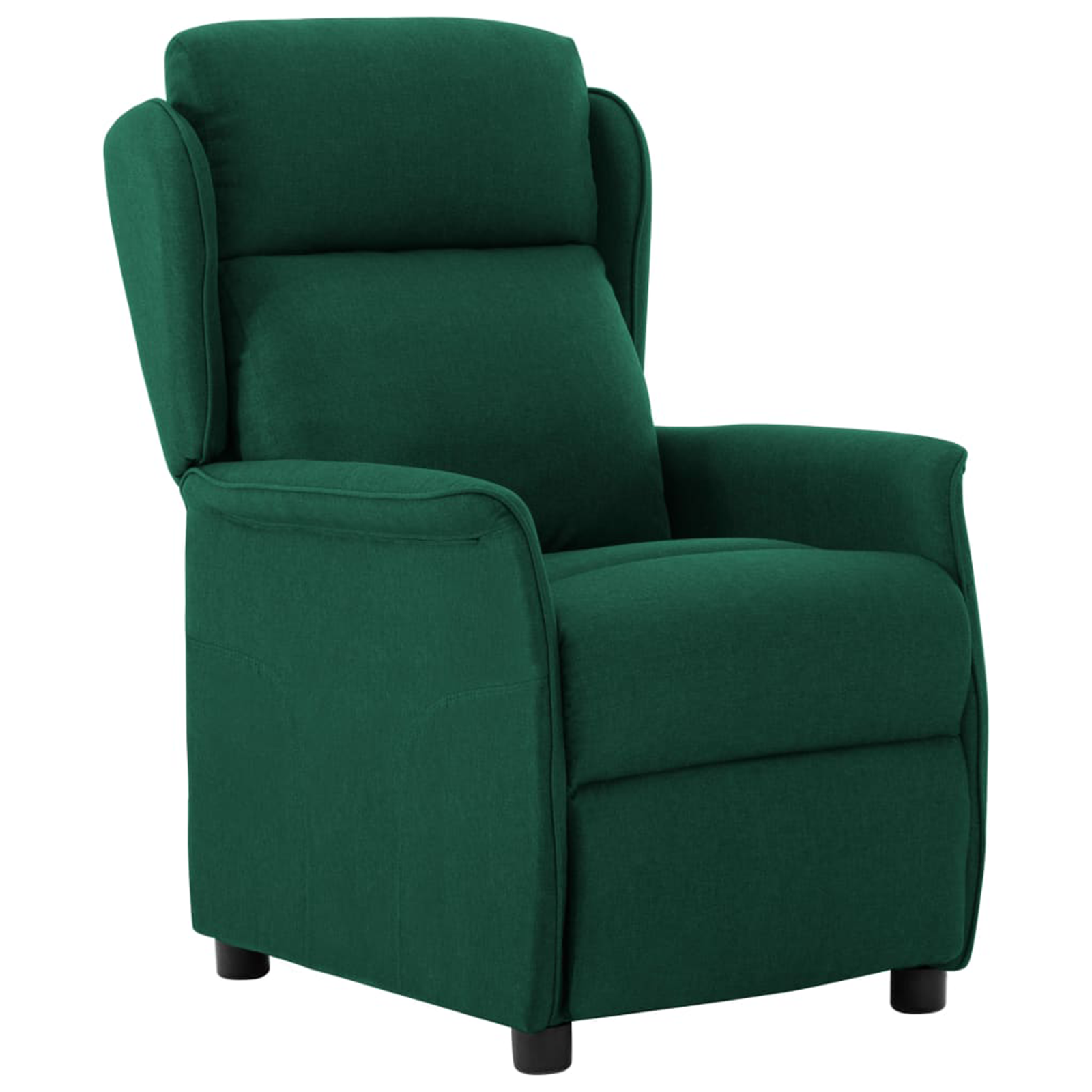 Poltrona Recliner Verde Scuro in Tessuto