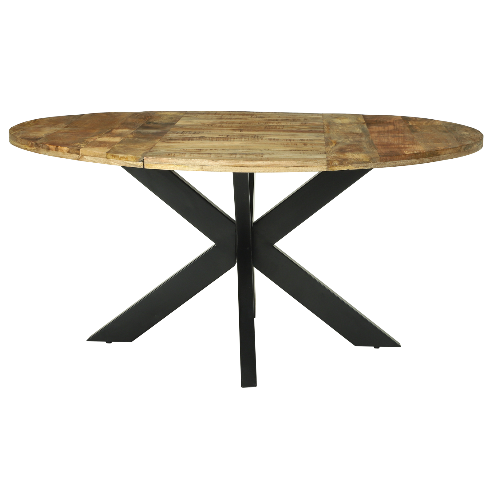 Tavolo da pranzo rotondo Ø160x76 cm Legno massello di mango grezzo