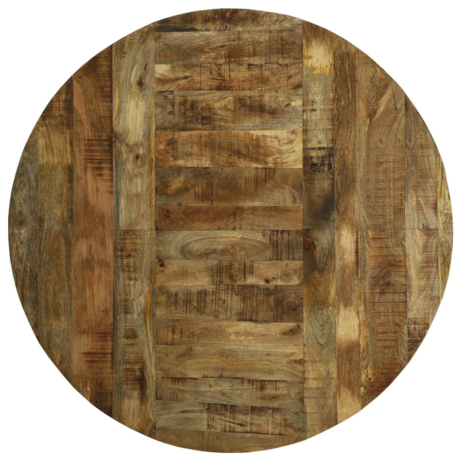 Tavolo da pranzo rotondo Ø160x76 cm Legno massello di mango grezzo