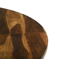 Tavolo da pranzo rotondo Ø160x76 cm in legno massello di acacia