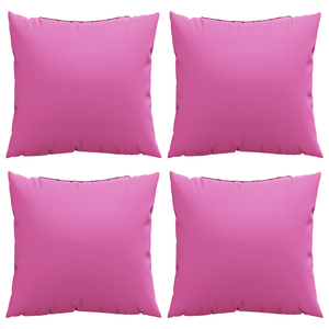Cuscini sparsi 4 pezzi Rosa 40x40 cm Tessuto