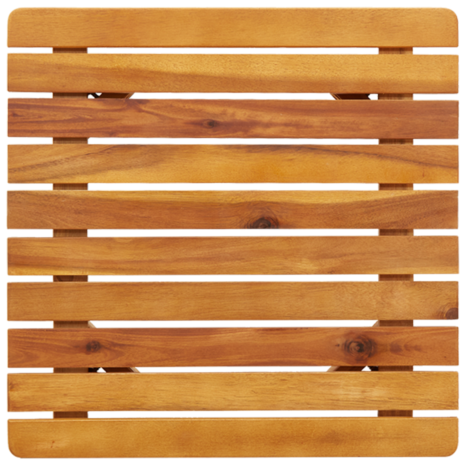 Tavolino 45x45x40 cm in legno massello di acacia