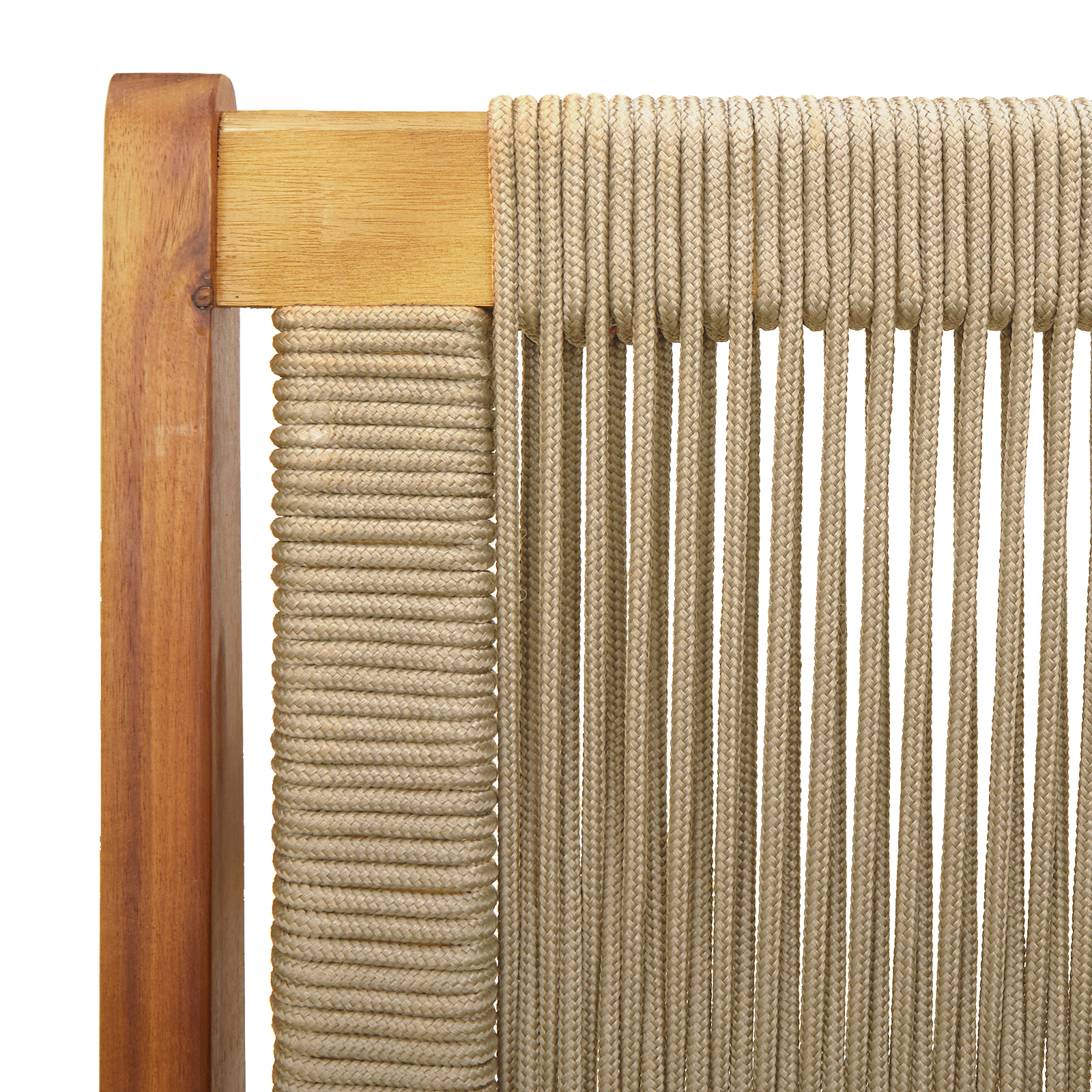 Panchina da Giardino Beige 76x122x73 cm Legno Massello di Acacia