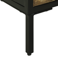 Credenza 70x35x70 cm in legno massello grezzo di mango