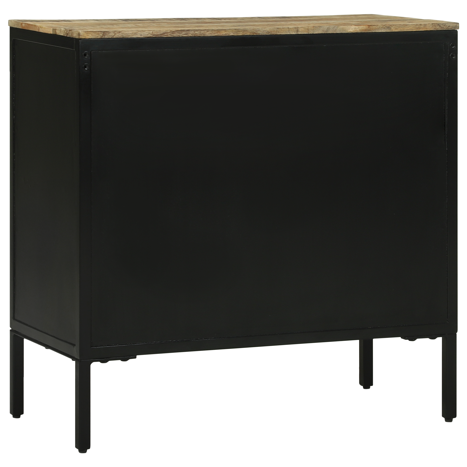 Credenza 70x35x70 cm in legno massello grezzo di mango