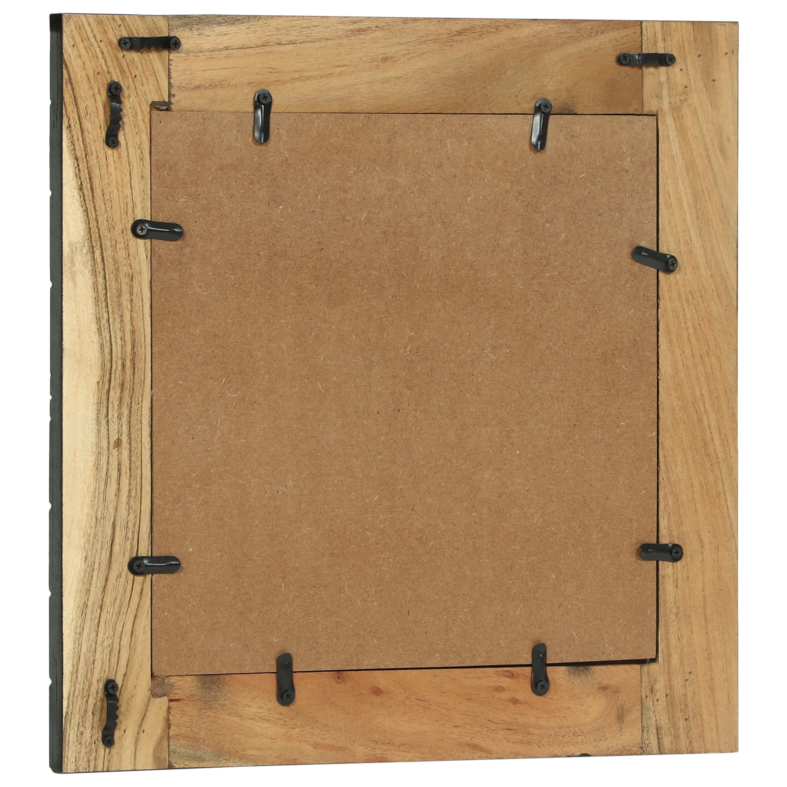 Specchi 2 pz 50x2x50 cm Legno Solido Acacia