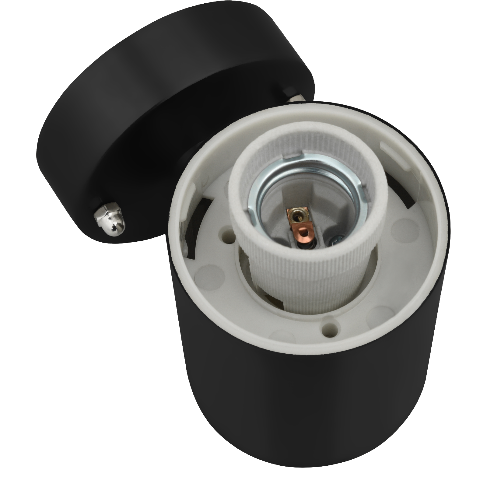 Lampada da Parete Esterni  Nera in Acciaio Inossidabile IP44