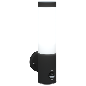 Lampade da esterno  con sensore 2 pezzi Acciaio inossidabile nero IP44