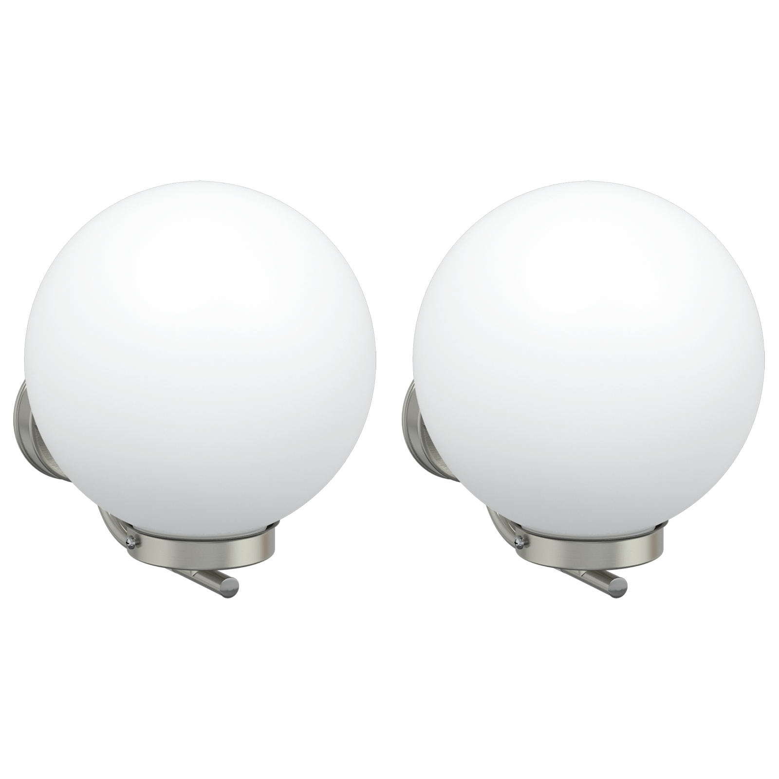 Lampade da Parete da Esterno  2 pz Acciaio Inossidabile Argento IP44