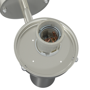 Lampada da parete esterna Argento Acciaio Inossidabile IP44