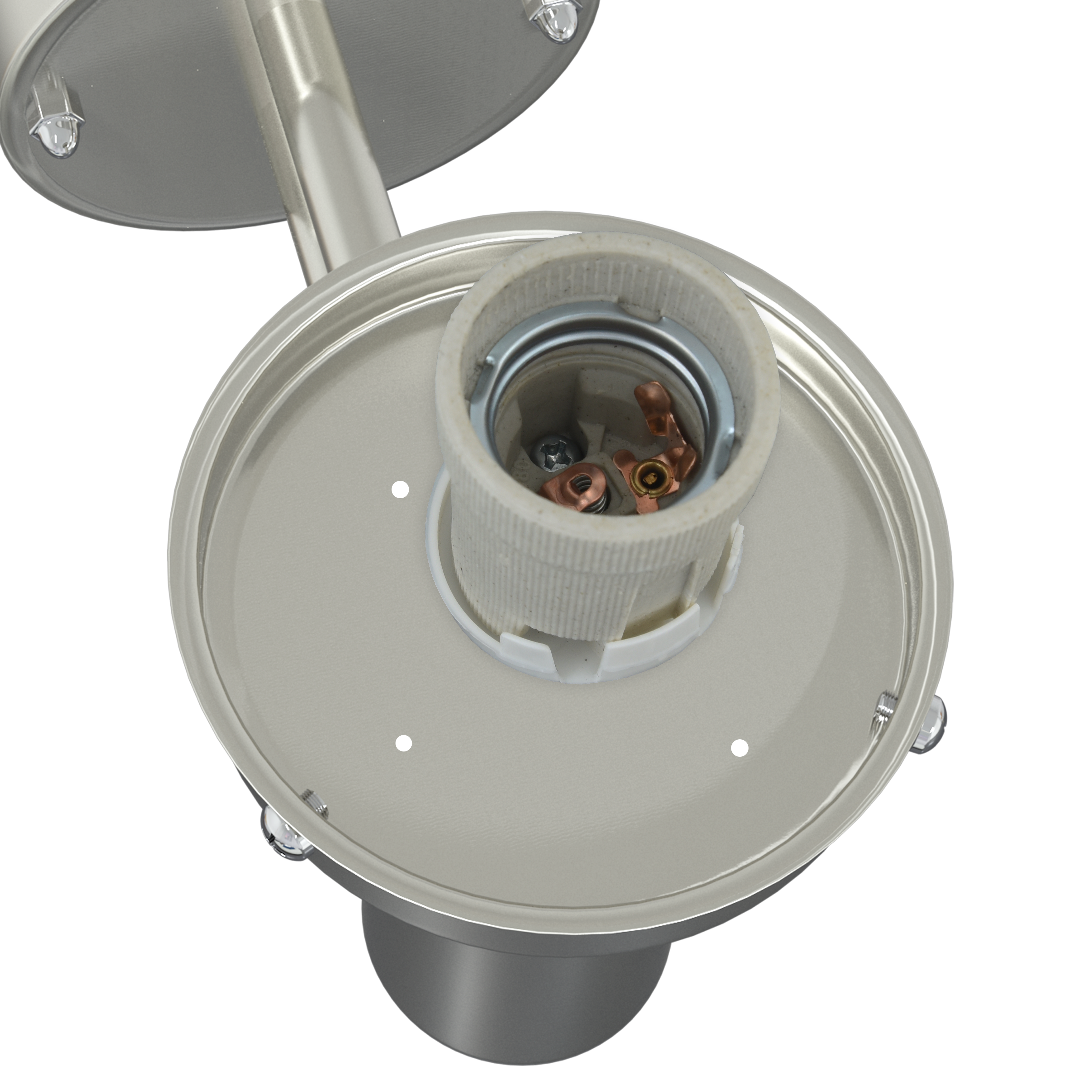 Lampada da parete esterna Argento Acciaio Inossidabile IP44