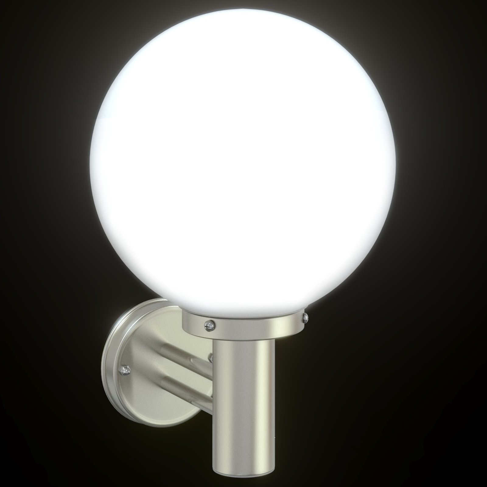 Lampada da parete esterna Argento Acciaio Inossidabile IP44