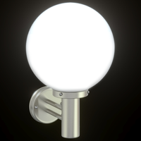 Lampada da parete esterna Argento Acciaio Inossidabile IP44