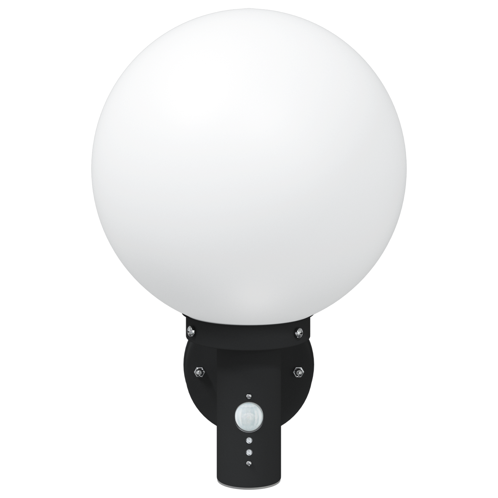 Luci da Parete da Esterno con Sensore 2 pz Acciaio Inossidabile Nero IP44