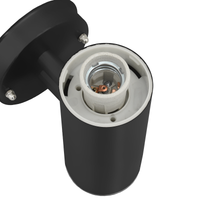 Luce da Parete da Esterno Nera Acciaio Inossidabile IP44